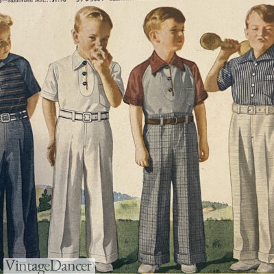 1930s Children’s Fashion for Boys