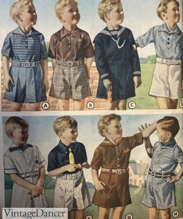 1930s boys clothing fashion little kids toddlers