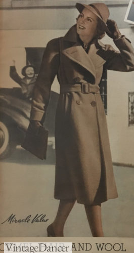 1930s women camel hair polo coat at VintageDancer