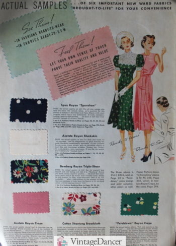 1938 fabric swatches for spring
