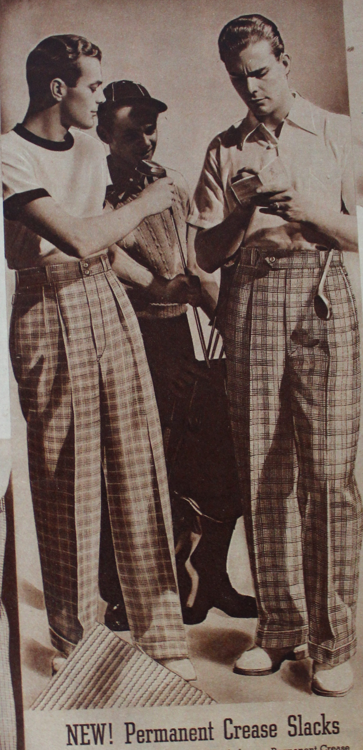 mens 1930s high waisted trousers
