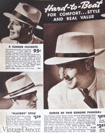 1938 panama hats