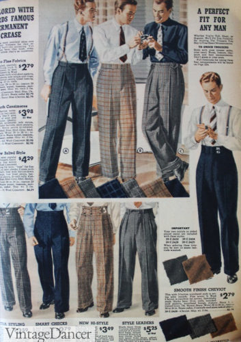 1938 men's trousers
