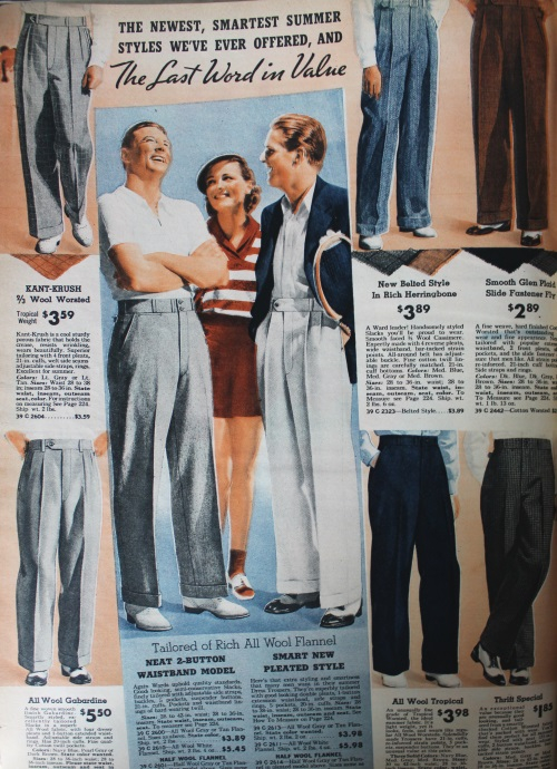 New 1930s Style Men's Pants
