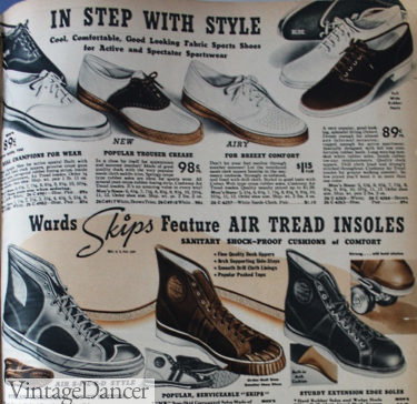 1930s men's sport and casual shoes
