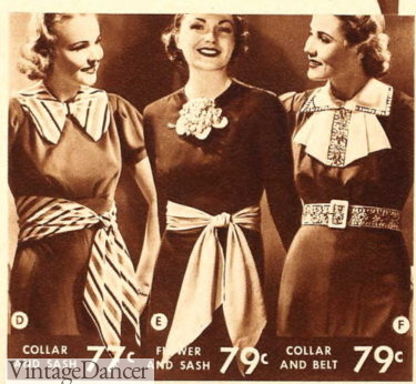 1938 sash belts and wide tooled leather belt