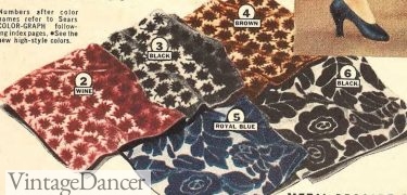 1930s flocked velvet brocade fabric
