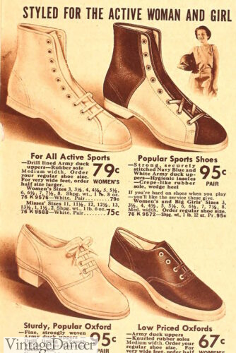 1930s PE shoes sneakers girls women sports casual tennis shoes