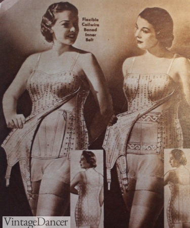1930s all in one corset for plus size women