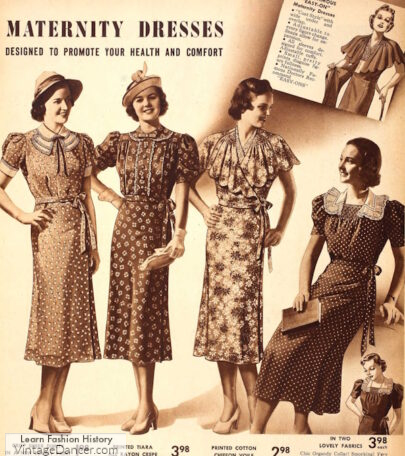 1930s maternity dresses pregnancy clothes
