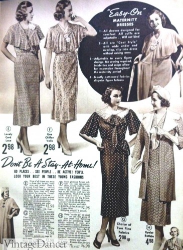 1930s maternity dressses