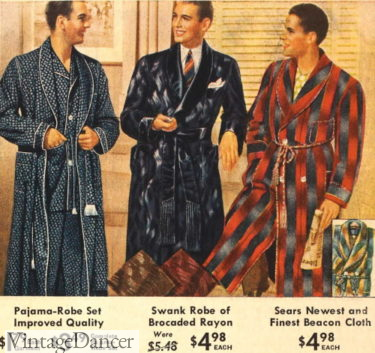 1930s men robes bathrobes