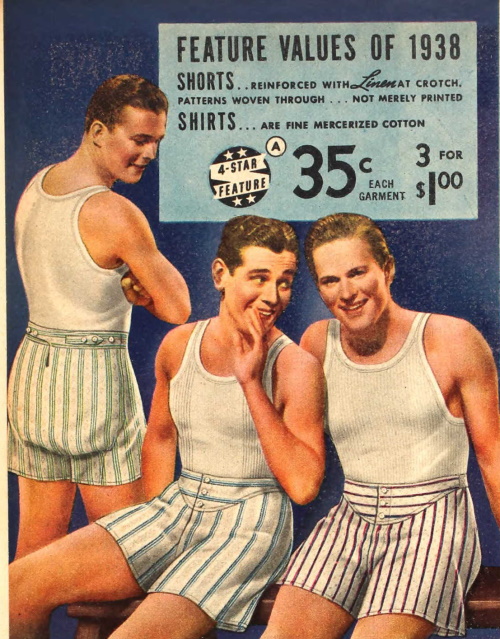 Antique Mens Linen Drawers Underwear Breeches Full Length Underwear 