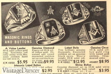 1938 Masonic rings