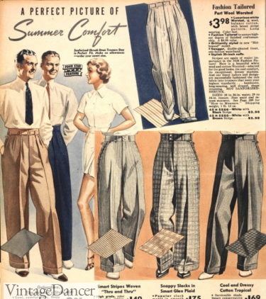 1930s Men's Summer Suits & Clothing Costume Guide