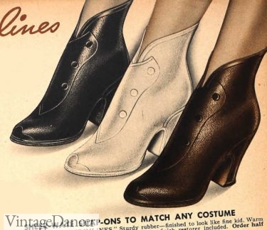 1930s rain boots winter shoes