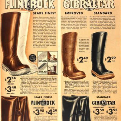 Men’s Vintage Winter Boots- 1920s to 1950s