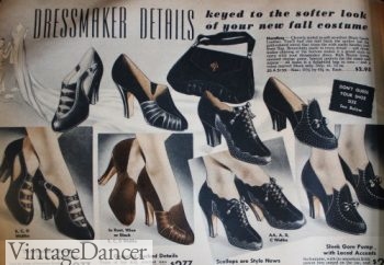 1930s dressy shoes heels