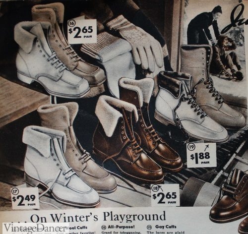 1930s winter snow boots