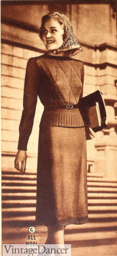 Winter outfit for a teen girl 1930s