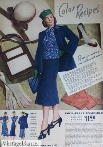1938 fashion and accessories