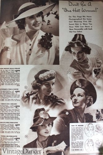 1938 hats 1930s hats