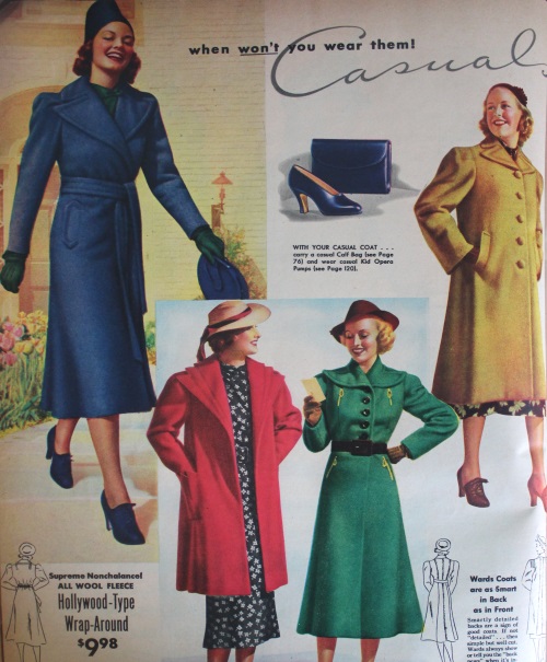 1938 Fashion Dresses Coats Hats Shoes 