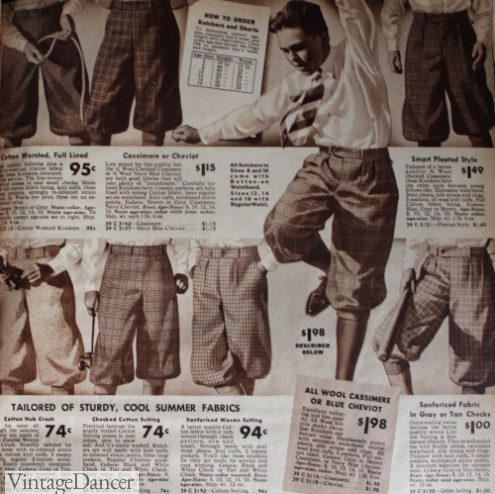 mens 1930s high waisted trousers