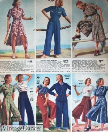 1938 summer casual clothing. Click to see more.