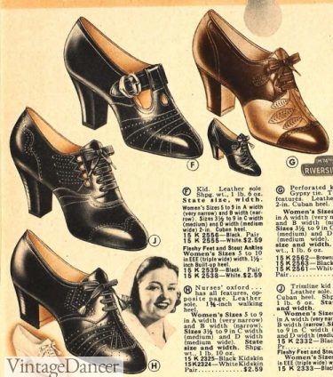 1930s 30s shoes women girls ladies