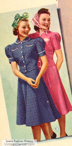 1939 two piece dresses