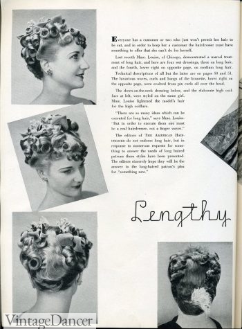 1939 Long hair updo