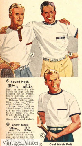 1939 mens ringer T shirts 1940