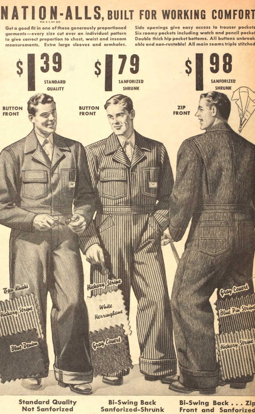 1930s Men's Workwear, Everyday Clothing