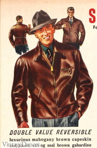 1930s Cossack style leather jacket 1940s