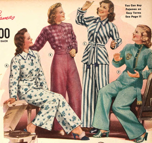 1939 pajamas women 1930s