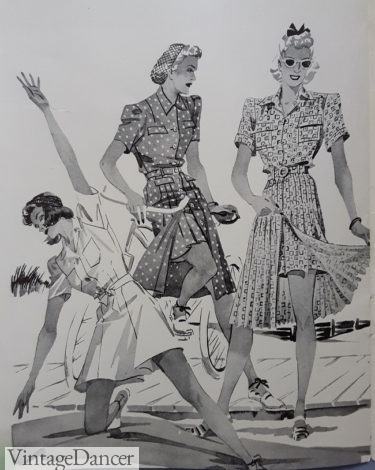 1939 playsuits for sport or casual