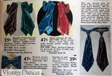 1930s mens ties and scarf ties