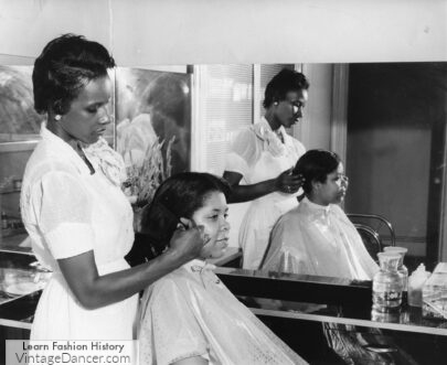 1945 Ru Lo Academy of Hair, learning to cut and style women's hair