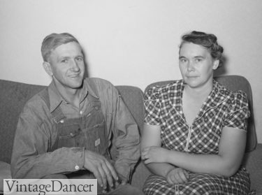 1940s farmer dress housewife Mormon