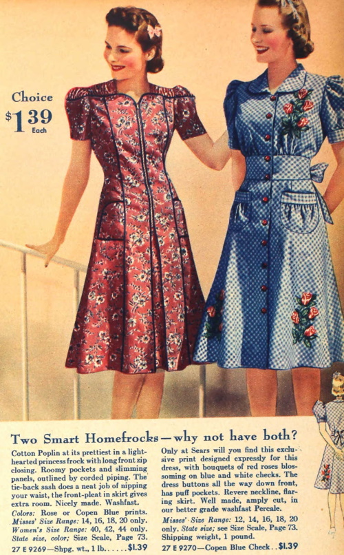 1940s House Dresses, Home Frocks