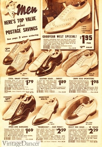 1940s Shoes for Men: History and Buying Guide