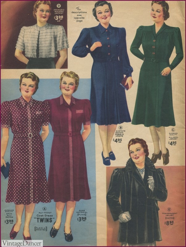 1940 fall LB plus dresses