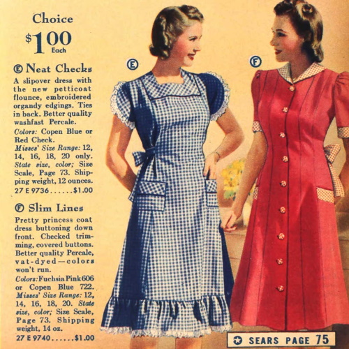 Vintage Sewing Pattern 1940s Nurses' Uniform or Shirtwaist Dress