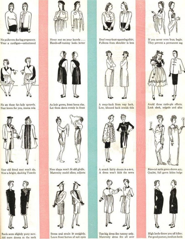 Vintage Maternity Clothes History 1920s1960s