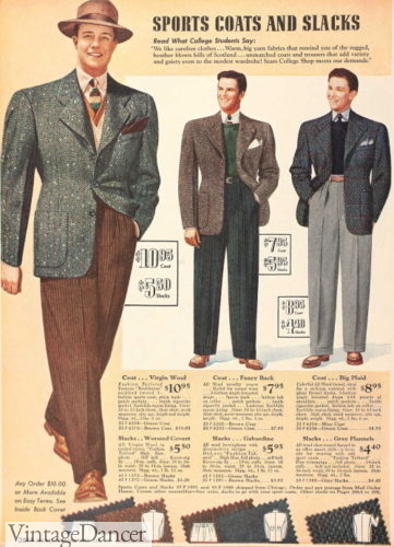 1940 sportcoat fall outfits menswear