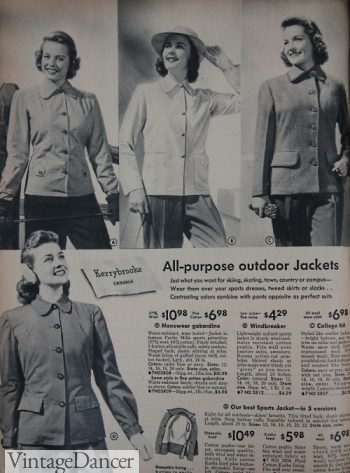 1940s Women's Outdoor Jackets