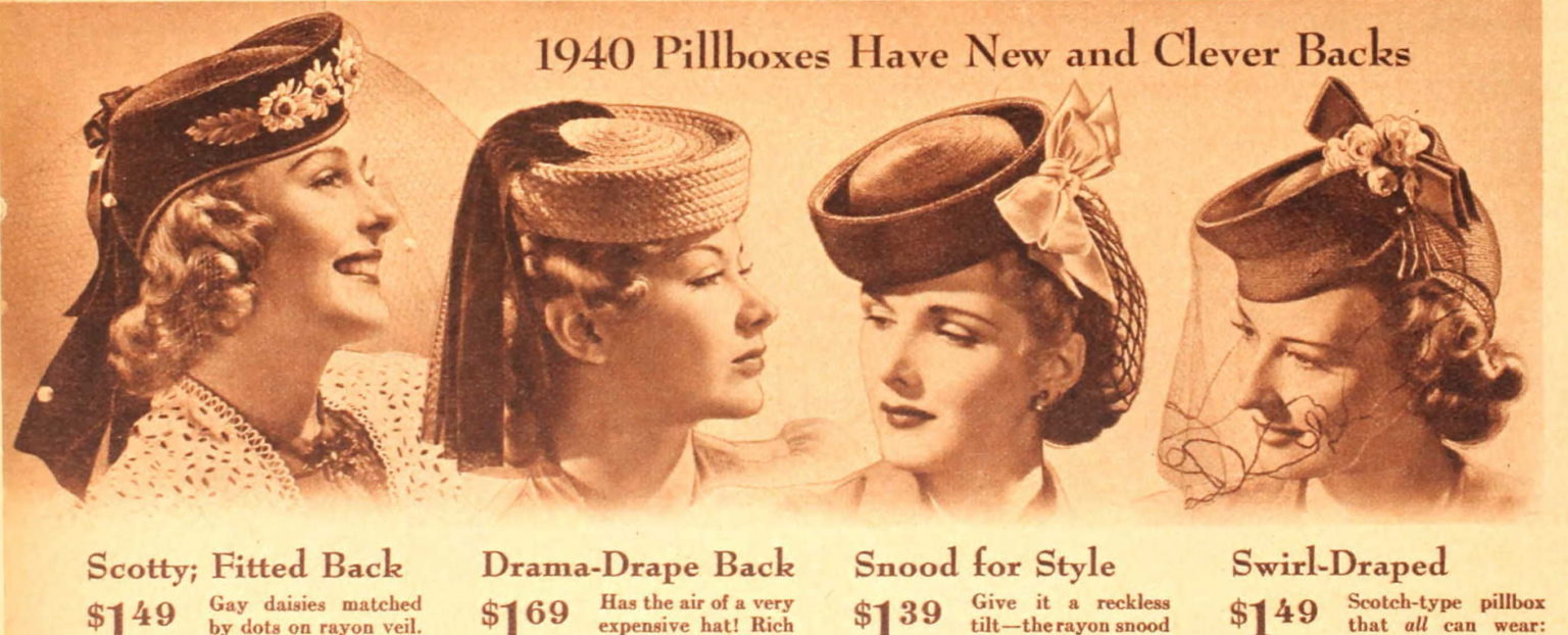 1940s Hats History 20 Popular Womens Hat Styles 6006