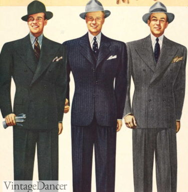 1940s mens suits for all autumn winter fashion history