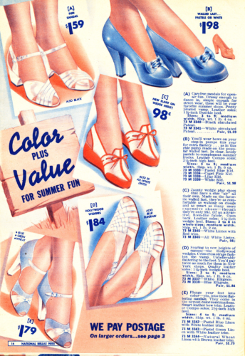 1940s summer shoes. . Click to see more.